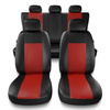 Coprisedili compatibili con Audi Q7 I, II (2005-....) - fodere sedili universali - set coprisedili auto - CM-RD