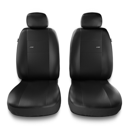 Coprisedili anteriori compatibili con Seat Leon I, II, III (1999-2019) - fodere sedili universali - set coprisedili auto - 2XL-B