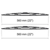 Spazzole tergicristallo anteriori compatibili con Mercedes-Benz SLK R170 Roadster (09.1996-03.2004) - tergicristalli auto - lame tergilunotto - spazzole standard