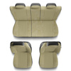 Coprisedili compatibili con Alfa Romeo 166 I, II, III (1998-2007) - fodere sedili universali - set coprisedili auto - PG-3