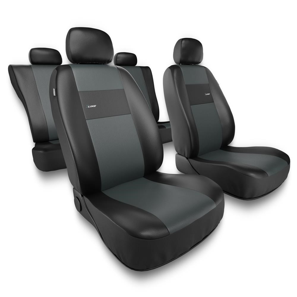 Coprisedili compatibili con Seat Altea (2004-2015) - fodere sedili  universali - set coprisedili auto - XL-G grigio