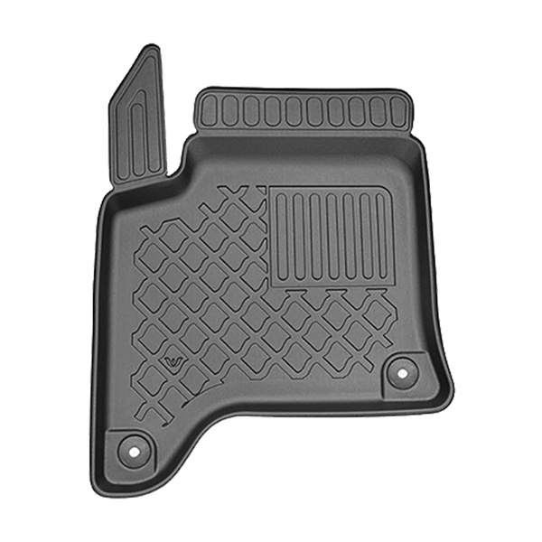 Tappetini Auto in TPE compatibili con Opel Corsa F (VI) Hybrid Hatchback (02.2024-....) - tappeti auto neri