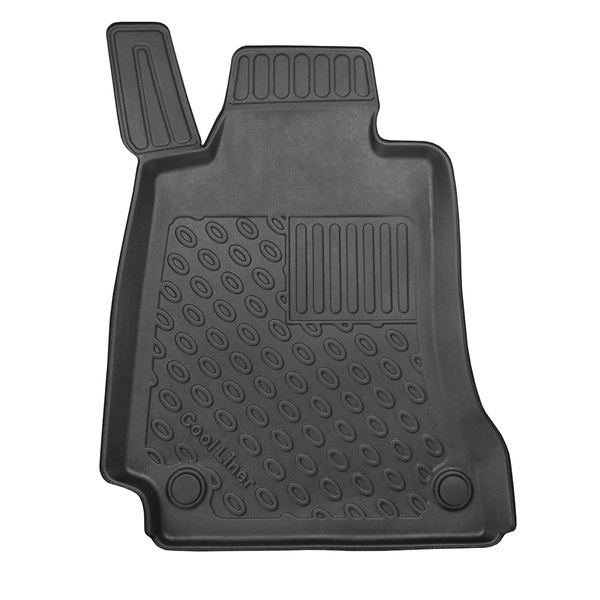 Completo di tappetini e tappetino per bagagliaio TPE PREMIUM per: Mercedes-Benz Classe C W204 06.2011-09.2014 (Coupé) - sedili posteriori pieghevoli; senza ala sinistra