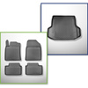 Completo di tappetini e tappetino per bagagliaio TPE per: Kia Ceed III CD 09.2018-.... (Station Wagon) - anche modelli con sistema di guide del bagagliaio, con/senza subwoofer; ala destra rimovibile; non per la versione ibrida