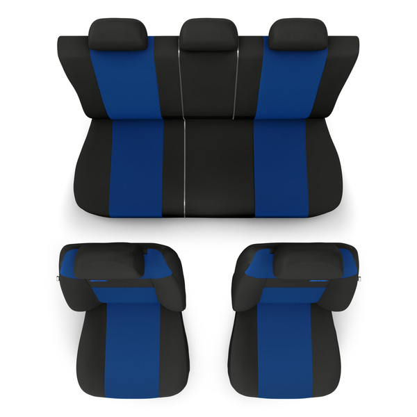 Coprisedili compatibili con Alfa Romeo Giulietta (2010-2020) - fodere sedili universali - set coprisedili auto - RSL-BL