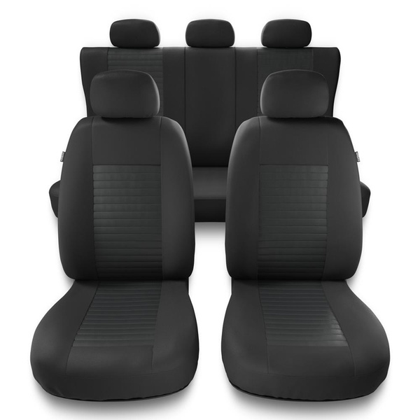 Coprisedili compatibili con Alfa Romeo 166 I, II, III (1998-2007) - fodere sedili universali - set coprisedili auto - MD-2