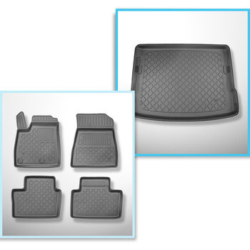 Completo di tappetini e tappetino per bagagliaio TPE per: Renault Austral Mild H