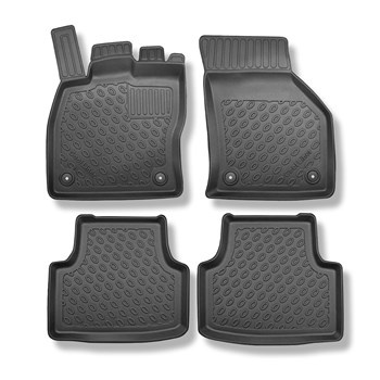 Tappetini Auto in TPE compatibili con Skoda Octavia III 5E Station Wagon (05.2013-05.2020) - tappeti auto neri