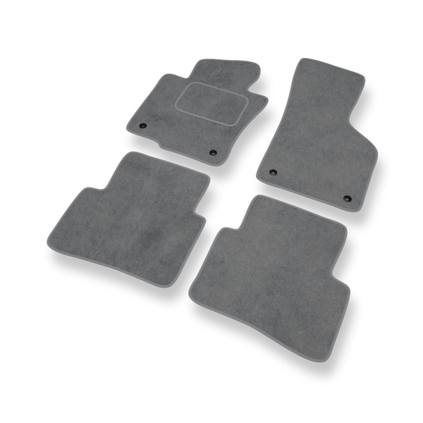 Premium tappetini auto in velluto compatibili con Volkswagen Passat B7 Berlina, Variant (2010-2014) - tappeti auto grigio