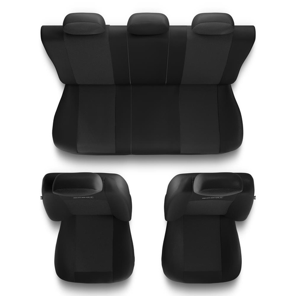 Coprisedili compatibili con Seat Arona (2017-....) - fodere sedili universali - set coprisedili auto - S-G1