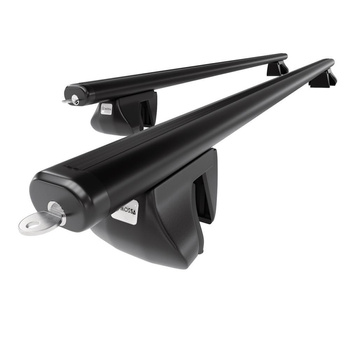 Barre portatutto in alluminio compatibili con Ford Explorer SUV (2002-2005) - corrimano - portapacchi auto colore nero - portabagagli barre da tetto