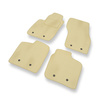 Premium tappetini auto in velluto compatibili con Volvo V40 I Station Wagon (1995-2004) - tappeti auto beige
