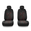 Coprisedili anteriori compatibili con Seat Ibiza I, II, III, IV, V (1984-2019) - fodere sedili universali - set coprisedili auto - 2UNE-RD