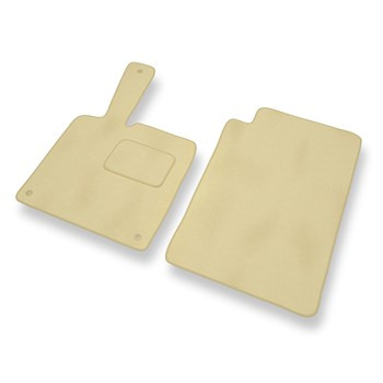 Premium tappetini auto in velluto compatibili con Smart ForTwo II (2007-2013) - tappeti auto beige