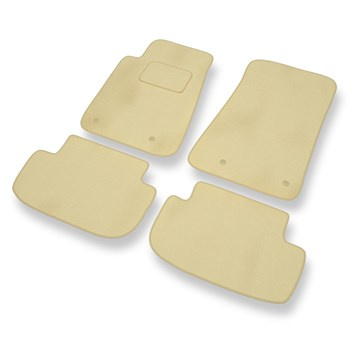 Premium tappetini auto in velluto compatibili con Chevrolet Camaro V (2009-2015) - tappeti auto beige