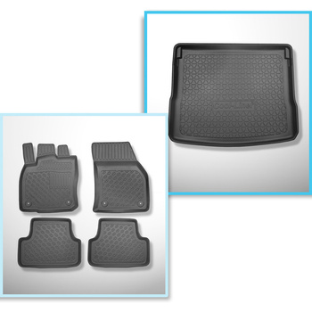 Completo di tappetini e tappetino per bagagliaio TPE per: Cupra Ateca 11.2018-..