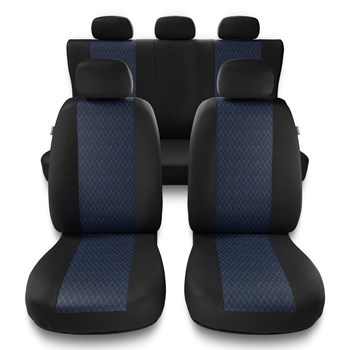 Coprisedili compatibili con Opel Frontera A, B (1991-2004) - fodere sedili universali - set coprisedili auto - PF-BL
