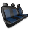 Coprisedili compatibili con Mercedes-Benz Viano (2004-2014) - fodere sedili universali - set coprisedili auto - BC-BL