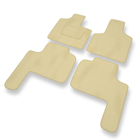 Premium tappetini auto in velluto compatibili con Chrysler Grand Voyager III (1996-2000) - tappeti auto beige