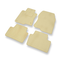 Premium tappetini auto in velluto compatibili con Honda Accord VIII (2008-2016) - tappeti auto beige