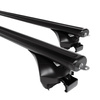 Barre portatutto in alluminio compatibili con Hyundai Kona SUV (2017-....) - corrimano integrati - portapacchi auto colore nero - portabagagli barre da tetto