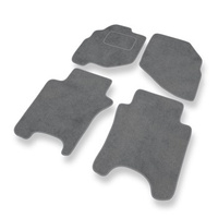 Premium tappetini auto in velluto compatibili con Honda City IV (2002-2008) - tappeti auto grigio