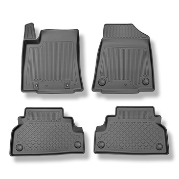 Tappetini Auto in TPE compatibili con Hyundai Kona II (electric) SUV (04.2023-....) - tappeti auto neri