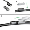 Spazzole tergicristallo anteriori compatibili con Lancia Delta Hatchback (07.2008-12.2014) - tergicristalli auto - lame tergilunotto - spazzole ibride