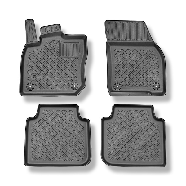 Tappetini Auto in TPE compatibili con Volkswagen Tayron SUV (03.2025-....) - senza la terza fila di sedili - tappeti auto neri