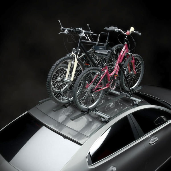 3x Portabici da tetto, Portabiciclette con barra in acciaio - 3xM-04