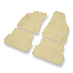 Premium tappetini auto in velluto compatibili con Audi A4 II B6 Avant, Cabriolet, Sedan (2000-2005) - tappeti auto beige
