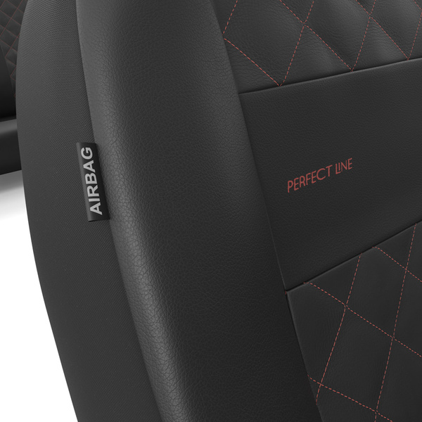 Coprisedili compatibili con Alfa Romeo 159 (2005-2011) - fodere sedili universali - set coprisedili auto - PRF-RD