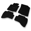 Premium tappetini auto in velluto compatibili con Peugeot 107 I (2005-2013) - tappeti auto nero