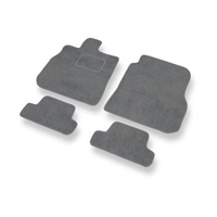 Premium tappetini auto in velluto compatibili con Mitsubishi Eclipse IV (2006-2011) - tappeti auto grigio