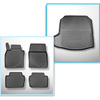Completo di tappetini e tappetino per bagagliaio TPE per: Mazda 3 IV BP 03.2019-.... (Berlina)