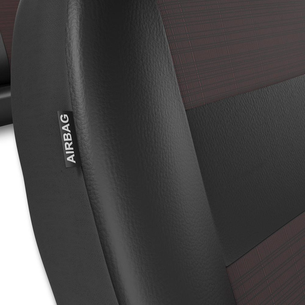 Coprisedili compatibili con Seat Leon I, II, III (1999-2019) - fodere sedili universali - set coprisedili auto - EXL-5