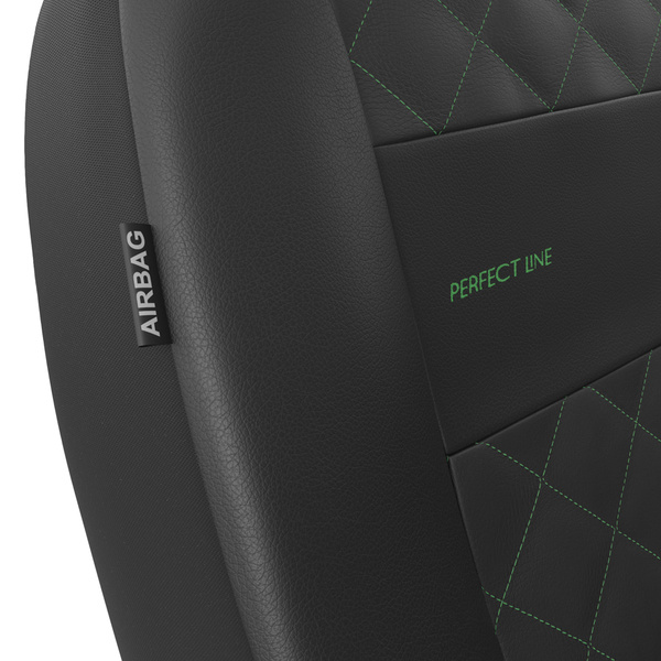 Coprisedili anteriori compatibili con Alfa Romeo Golf (2000-2010) - fodere sedili universali - set coprisedili auto - PRP-GN