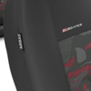 Coprisedili anteriori compatibili con Seat Exeo (2009-2013) - fodere sedili universali - set coprisedili auto - 2UNE-RD