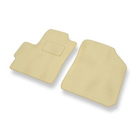 Premium tappetini auto in velluto compatibili con Chevrolet Spark I M200/M250 (2005-2009) - tappeti auto beige