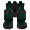 Coprisedili compatibili con Renault Koleos I, II (2008-2019) - fodere sedili universali - set coprisedili auto - S-GR