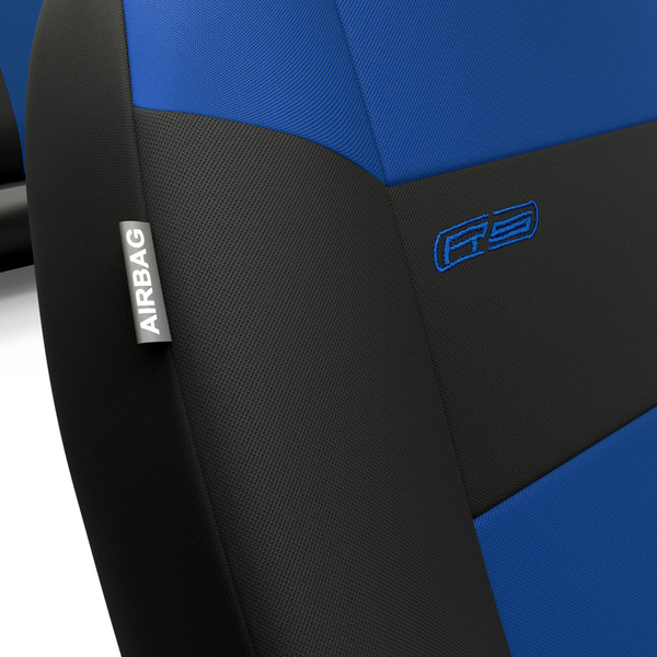 Coprisedili compatibili con Alfa Romeo Stelvio (2017-....) - fodere sedili universali - set coprisedili auto - RSL-BL