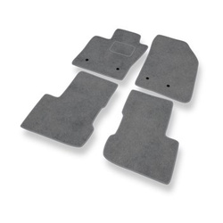 Premium tappetini auto in velluto compatibili con Fiat 500X (2015-2024) - tappeti auto grigio