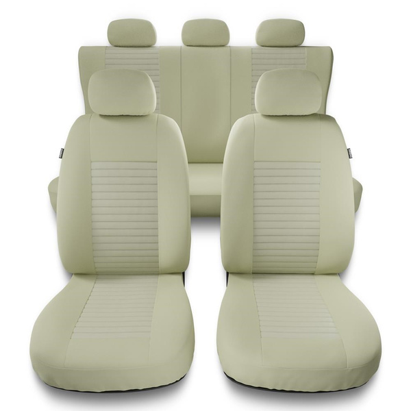 Coprisedili compatibili con Alfa Romeo 166 I, II, III (1998-2007) - fodere sedili universali - set coprisedili auto - MD-7