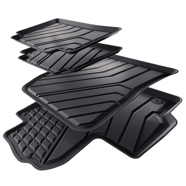 Tappetini Auto in TPE compatibili con Toyota Corolla XII Berlina, Touring Sports (2019-....) - tappeti auto neri