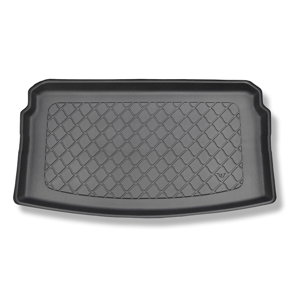 Vasca baule compatibile con Volkswagen Polo VI 2G AW Hatchback (10.2017-....) - portabagagli inferiore; piano di carico regolabile nella posizione più bassa - tappetino per bagagliaio - tappeto bagagliaio per auto