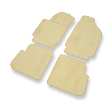 Premium tappetini auto in velluto compatibili con Fiat Stilo (2001-2008) - tappeti auto beige