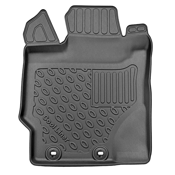 Completo di tappetini e tappetino per bagagliaio TPE PREMIUM per: Toyota Yaris III 09.2011-08.2020 (Hatchback) - bagagliaio inferiore