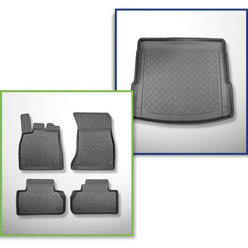 Completo di tappetini e tappetino per bagagliaio TPE per: Audi Q5 II FY 01.2017-