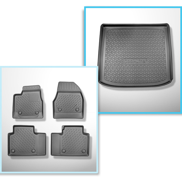 Completo di tappetini e tappetino per bagagliaio TPE per: Aiways U5 12.2020-.... (SUV)