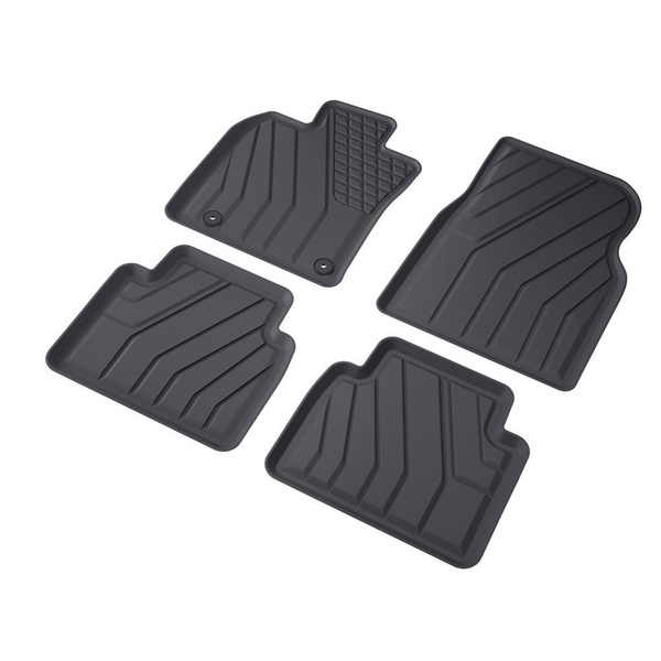 Tappetini Auto in TPE compatibili con Toyota Camry IX Berlina (2018-....) - tappeti auto neri